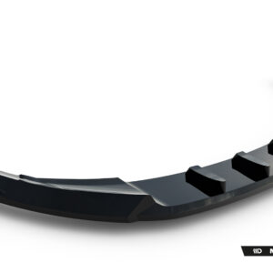 Curved black metallic ribbon banner with Maxton Design branding at the bottom-right and the tagline 'Your way to tune'.