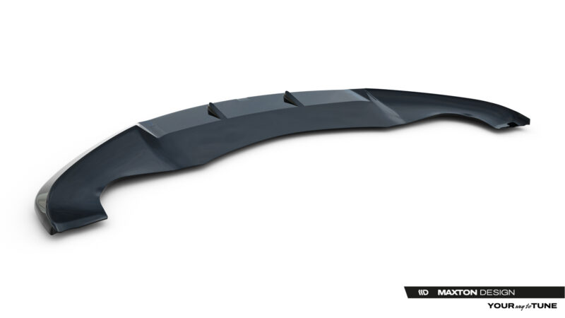 Dark gray car spoiler with three mounting fins, shown against a white background (aerodynamic component).