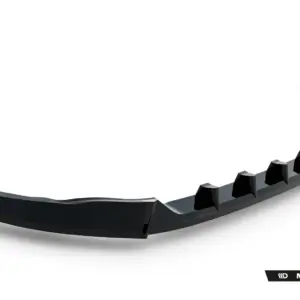 Curved glossy black car component with a serrated inner edge on a white background (Maxton Design branding).