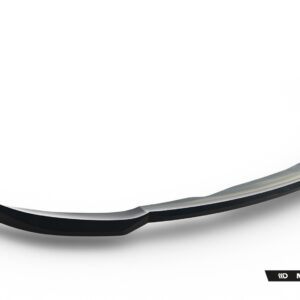Abstract curved metallic ribbon across a white background with the Maxton Design logo in the bottom-right corner, plus slogan text.