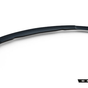 Curved, glossy black automotive trim piece shown against a white background, with Maxton Design branding in the corner (likely a spoiler/aero part).