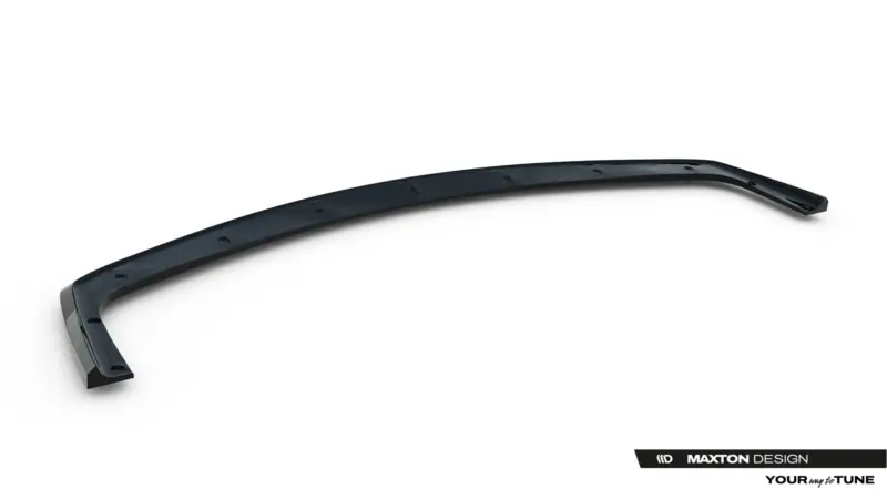pol_po_Front-Splitter-V-3-BMW-M3-3-M-Pack-Coupe-Cabrio-E36-23875_6webp - OPSHOLDERS Curved black windshield wiper blade laid diagonally on a white background with a Maxton Design watermark nearby.