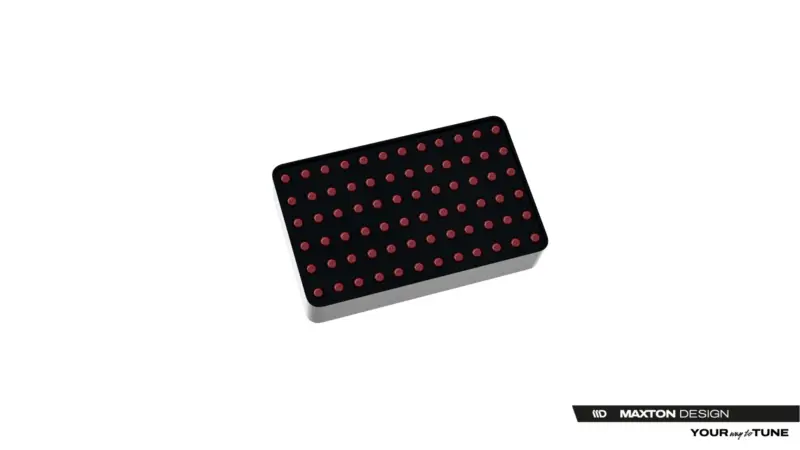 pol_po_Led-Stop-Light-Toyota-GR-Yaris-Mk4-Facelift-23789_2webp - OPSHOLDERS Black rectangular control panel with a grid of red circular buttons on a dark surface.