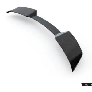 Curved carbon-fiber strap on a white studio background with Maxton Design logo in the bottom-right corner