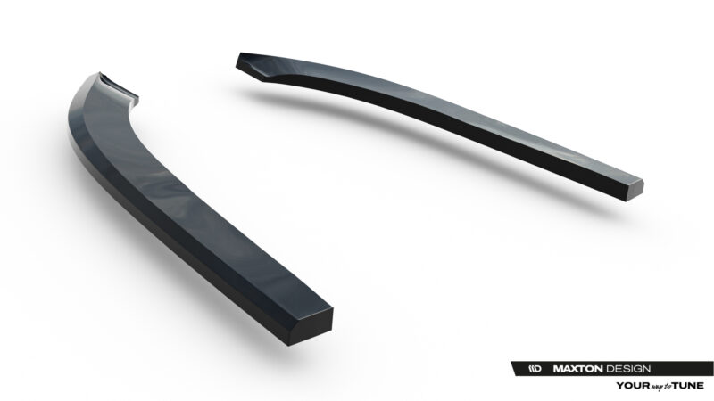 pol_po_Rear-Side-Splitters-Volkswagen-Jetta-GLI-Mk7-Facelift-2-23932_4jpg - OPSHOLDERS Abstract image: three dark curved metal bars floating on a white background with Maxton Design branding in the bottom-right corner.
