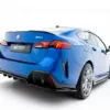 pol_po_Rear-Splitter-with-vertical-bars-BMW-2-M-Pack-Gran-Coupe-F74-23855_4webp - OPSHOLDERS Blue BMW 220 rear quarter view with distinctive taillights and alloy wheels, showing the trunk and rear bumper surface.