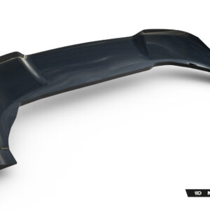 Dark, curved automotive aero part shown on a white background; branding reads Maxton Design in the corner.