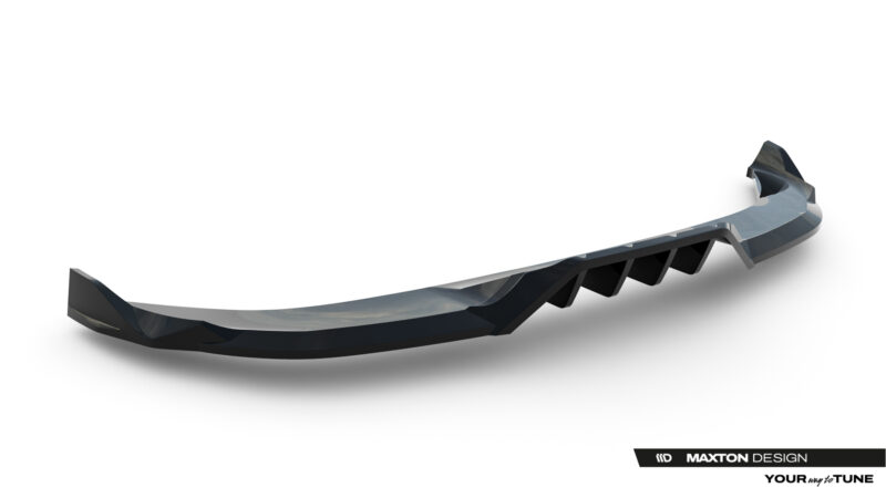 pol_po_Rear-Splitter-with-vertical-bars-V-3-Cupra-Terramar-Mk1-Version-with-towbar-23819_5jpg - OPSHOLDERS Abstract curved metallic blade design against a white background with Maxton Design branding in the bottom-right corner.