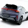 pol_po_Rear-Splitter-with-vertical-bars-V-3-Cupra-Terramar-Mk1-Version-with-towbar-23819_6webp - OPSHOLDERS Rear three-quarter view of a metallic gray Cupra SUV with a full-width red taillight and sporty rear diffuser against a white studio background, plate reads '#MAYTONIZED'.