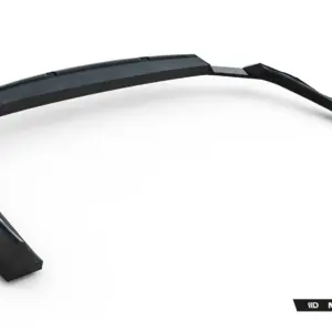 Curved, faceted black automotive trim piece on a white background with Maxton Design branding.