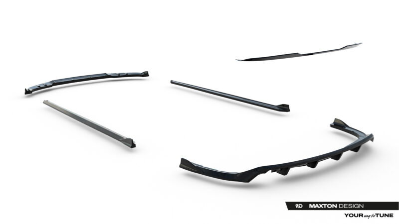 Several automotive wiper blades floating on a white background, with the Maxton Design logo visible in the bottom-right corner.