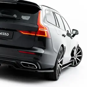 Black SUV shown from the rear-right, featuring red LED taillights and a #MAXTONIZED license plate badge.