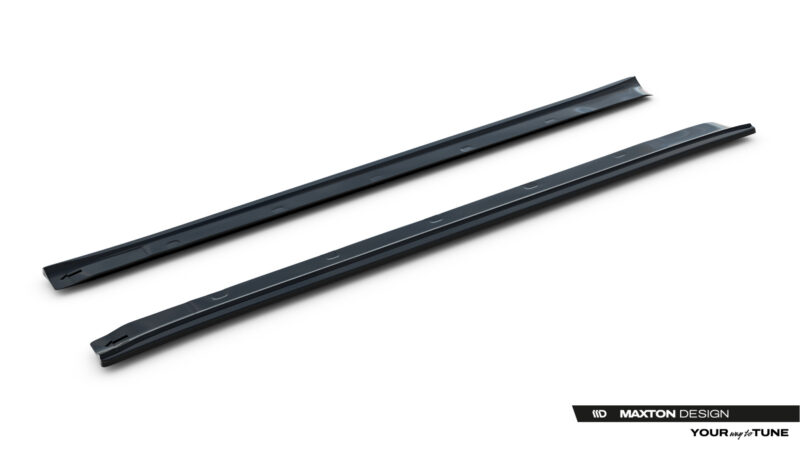 pol_po_Side-Skirts-Diffusers-V-1-Tesla-Model-S-Mk1-23946_1jpg - OPSHOLDERS Pair of dark windshield wiper blades laid diagonally on a white background with Maxton Design branding in the bottom-right corner.
