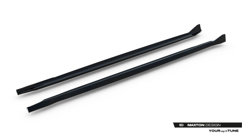 pol_po_Side-Skirts-Diffusers-V-2-BMW-M5-F90-23921_6jpg - OPSHOLDERS Two black windshield wiper blades positioned diagonally on a white background.