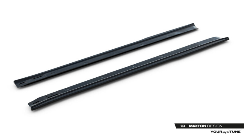 Pair of dark windshield wiper blades laid diagonally on a white background; branding shows Maxton Design in the corner (informative product image).
