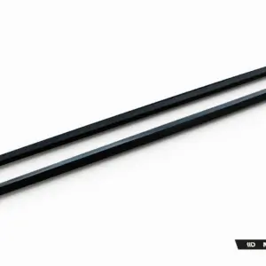 Pair of long, black rectangular bars laid diagonally on a white background, with Maxton Design branding in the corner (product display for car body kit).