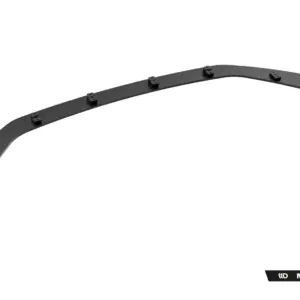 Curved black car aero lip spoiler with multiple mounting brackets, branded Maxton Design in corner (informational image).