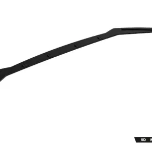 Long black curved automotive body panel with multiple mounting tabs on a white background (Maxton Design).