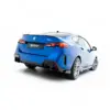 pol_po_Street-Pro-Rear-Diffuser-Flaps-BMW-2-M-Pack-Gran-Coupe-F74-23851_4webp - OPSHOLDERS Blue BMW 220 rear three-quarter view with aftermarket Maxton Design aero kit, on white background.