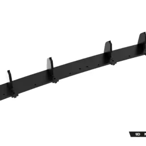 Long black mounting rail with four upright brackets, used to secure components on a vehicle, Maxton Design branding visible in the corner.