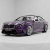 06_eb442a61-a724-49d5-84d4-762e12162618jpg - OPSHOLDERS Purple BMW-style sports sedan with aggressive front splitter and alloy wheels in a studio setting, labeled CT CARBON on windshield
