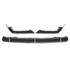 1_3f07a4f0-baf2-4972-95a6-2574d925a07ejpg - OPSHOLDERS Carbon fiber front bumper lip and two side splitters laid out on a white background