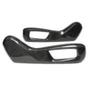 1_55efd9f3-9581-43f1-8039-a1e4083b97e0jpg - OPSHOLDERS Pair of glossy carbon-fiber trim pieces with rectangular cutouts, likely automotive interior/exterior accents.