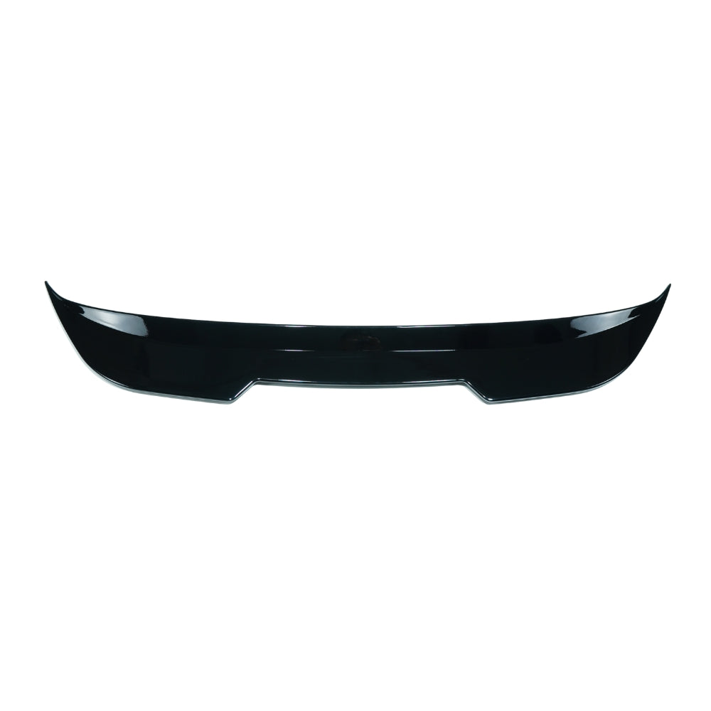 1_e7a81158-ca22-4e23-ae85-8670a57b1b67jpg - OPSHOLDERS Glossy black rear car spoiler laid on a white background, showing curved ends and central notch.