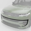 38_8827a095-6c01-4fa7-839a-edc6a2145fd6jpg - OPSHOLDERS Front view of a pale green Range Rover SUV with a bold chrome grille and LED headlights.