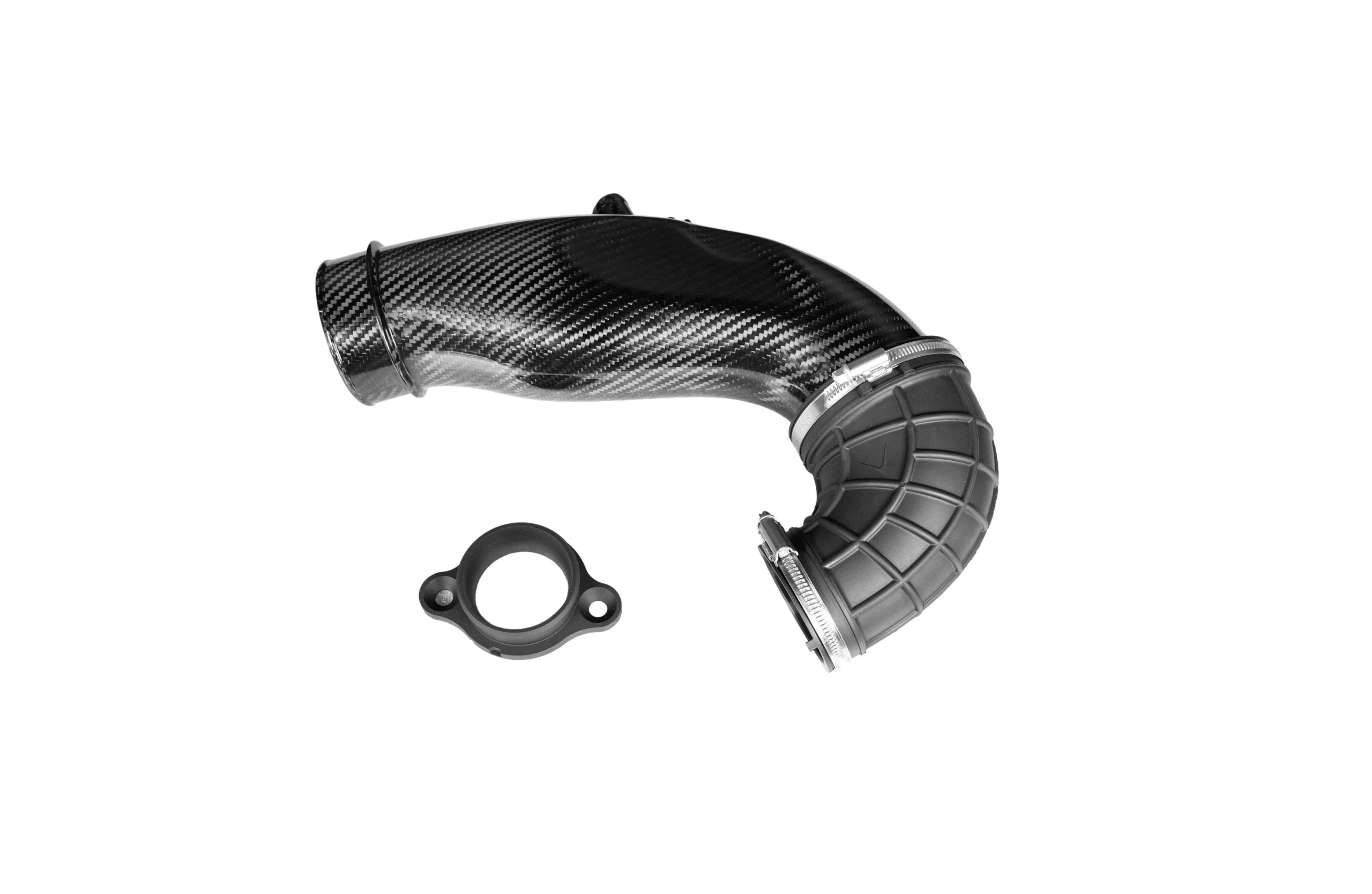 Eventuri Toyota GR Yaris/Corolla Carbon Turbo Inlet Tube - Gloss EVE-GR4-CF-CHG - OPSHOLDERS Eventuri Toyota GR Yaris/Corolla Carbon Turbo Inlet Tube - Gloss EVE-GR4-CF-CHG