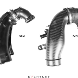 Eventuri Toyota GR Yaris/Corolla Carbon Turbo Inlet Tube - Gloss EVE-GR4-CF-CHG - OPSHOLDERS Eventuri Toyota GR Yaris/Corolla Carbon Turbo Inlet Tube - Gloss EVE-GR4-CF-CHG