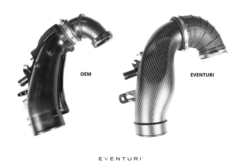 Eventuri Toyota GR Yaris/Corolla Carbon Turbo Inlet Tube - Gloss EVE-GR4-CF-CHG - OPSHOLDERS Eventuri Toyota GR Yaris/Corolla Carbon Turbo Inlet Tube - Gloss EVE-GR4-CF-CHG