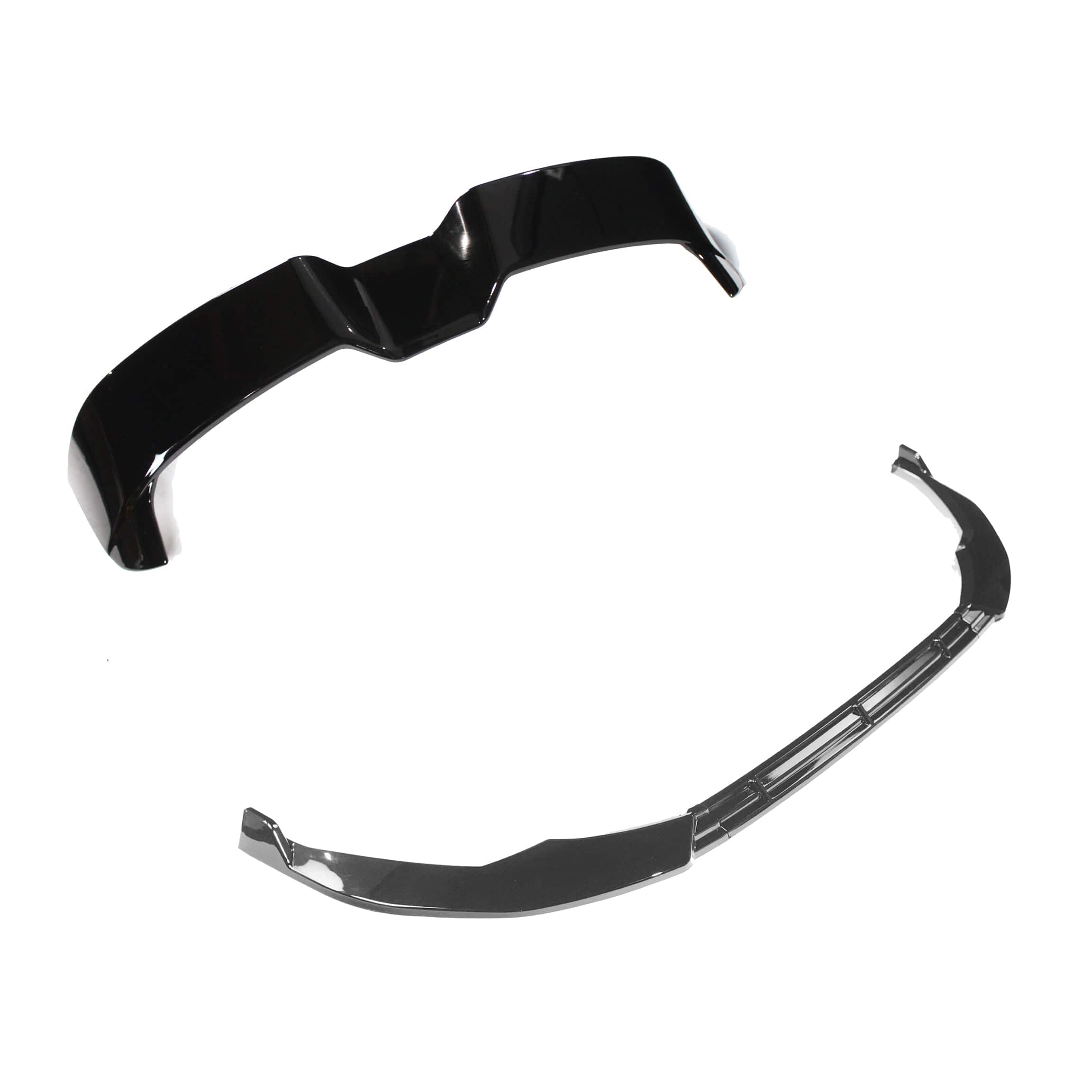 AUDI-A3S3-8Y-SPORTBACK-GLOSS-BLACK-PACK-BLAK-BY-CT-CARBONjpg - OPSHOLDERS Partial close-up of a glossy black plastic sports sunglasses frame on a white background
