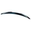 BMW-4-SERIES-G22-2020-GLOSS-BLACK-SPOILER-V1jpg - OPSHOLDERS Glossy curved car spoiler (rear wing) in dark blue against a white background