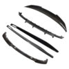 BMW-4-SERIES-G26-i4-CARBON-FIBRE-SPOILER-V-STYLE-7_1ce21954-2e1c-4360-9a74-1d371ce08fbdjpg - OPSHOLDERS Assorted carbon fiber car aero parts (spoiler pieces and diffusers) laid out for an aftermarket body kit.