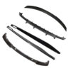 BMW-4-SERIES-G26-i4-CARBON-FIBRE-SPOILER-V-STYLE-7_91adf16d-337a-4801-b721-4280ff4fef0fjpg - OPSHOLDERS Set of carbon fiber automotive exterior trim pieces (front lip, side skirts) laid out for a body kit installation
