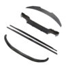 BMW-M44-SERIES-G82G22-PRE-PREG-CARBON-FIBRE-SPOILER-DA-STYLE_02f76e6c-774c-4391-a9ce-935ee0db51aejpg - OPSHOLDERS Set of carbon fiber car body kit components (spoiler, bumper lip, side skirts, and trim pieces) laid out together