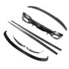BMW-M5-F90-G30-5-SERIES-CARBON-FIBRE-SPOILER-DUCKTAIL-PS-STYLE_144fa630-435f-44e8-91d7-a633483bc55ajpg - OPSHOLDERS Disassembled carbon fiber car body kit parts laid out, including front lip, side skirts, and diffuser pieces