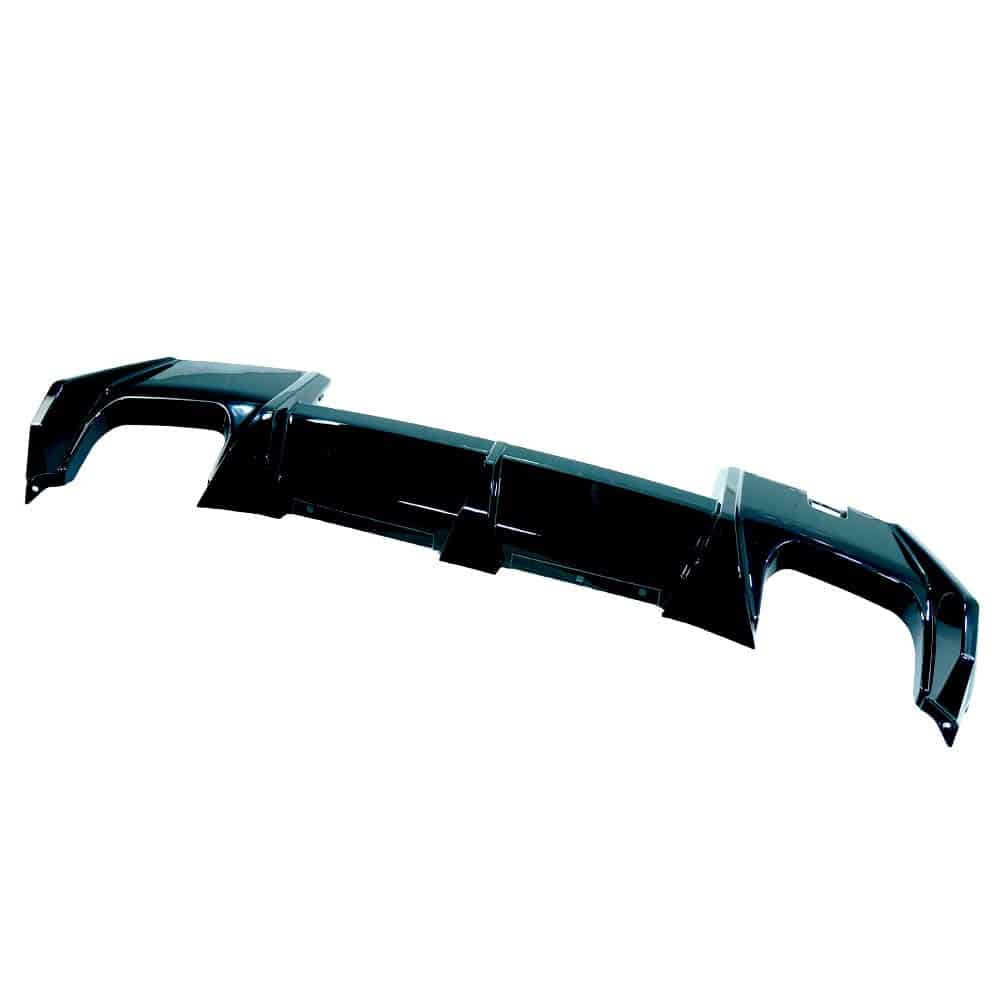 DSC07261jpg - OPSHOLDERS Black front bumper aero splitter / lip for a car, a long curved plastic trim piece