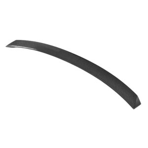 Curved carbon fiber aero wing/spoiler component for a vehicle