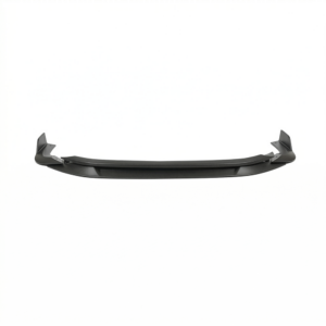 Carbon fiber rear spoiler with endplates, designed for improved aerodynamics on a sports car.