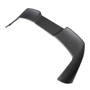 Carbon fiber automotive air duct with a curved, angular bend.