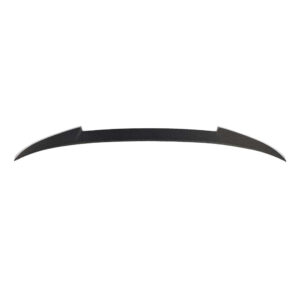 Curved carbon fiber car spoiler/winglet for rear aerodynamics, single arc with small mounting notches on ends