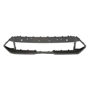 Carbon fiber front bumper frame with mounting holes for installation