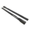 IMG_4974jpg - OPSHOLDERS Pair of black windshield wiper blades (carbon fiber look) laid diagonally on a white background