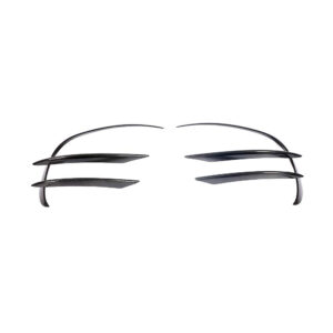 Minimalist carbon-fiber eyeglasses frame, front view.