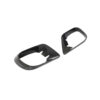 IMG_7726_bd432ad1-3dda-4ac2-8784-9c4adbc0160djpg - OPSHOLDERS Two black carbon-fiber car interior trim pieces with oval openings (decorative bezels).