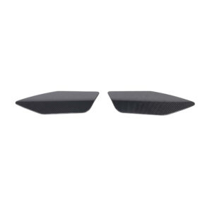 Pair of carbon fiber car winglets/aero fins laid on a white background, intended for vehicle aerodynamics.