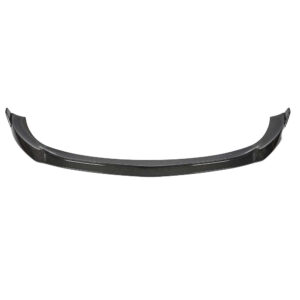 Carbon fiber front splitter lip for a car, curved aerodynamic low-profile bumper accessory