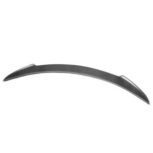 Curved carbon‑fiber aerodynamic winglet or spoiler on a white background